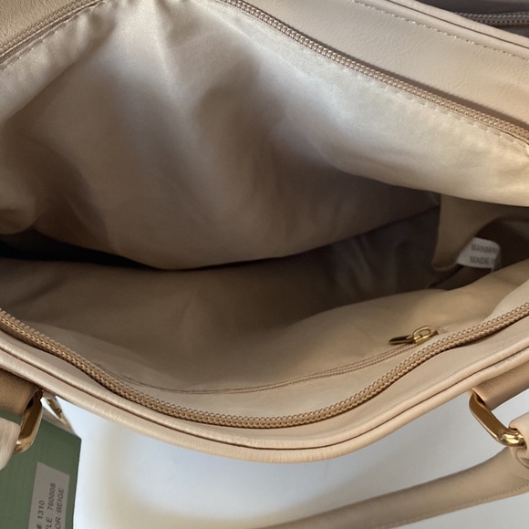 Ivy London Large Vegan Tan Handbag with Removable Strap NWT - Picture 13 of 16